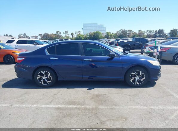 1HGCR2F37GA085022 2016 HONDA ACCORD Blue Вид задньої частини салону
