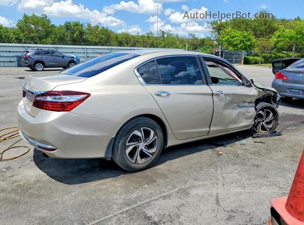 1HGCR2F37HA139386 2017 HONDA ACCORD Gold Tył prawy