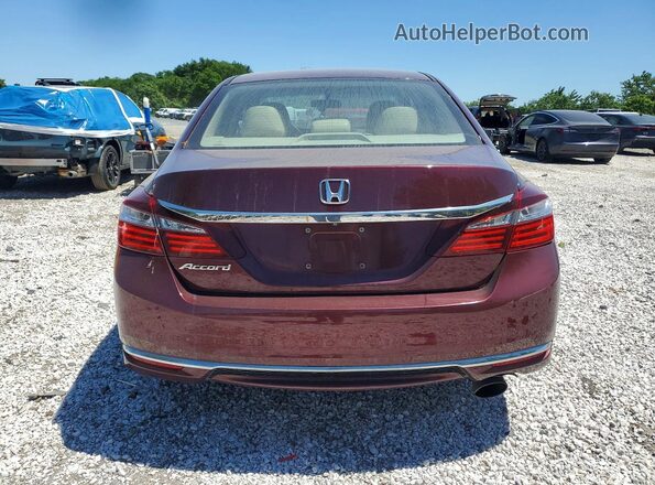 1HGCR2F38GA098930 2016 HONDA ACCORD Burgundy 
