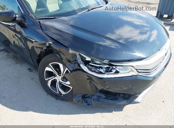 1HGCR2F38GA106069 2016 HONDA ACCORD Black Widok z przodu