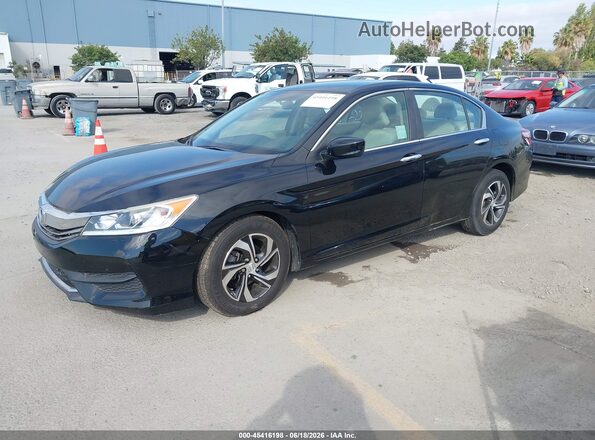 1HGCR2F38GA106069 2016 HONDA ACCORD Black Przód lewy