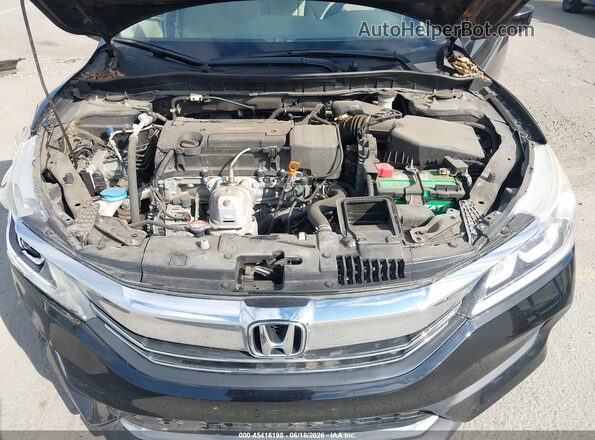 1HGCR2F38GA106069 2016 HONDA ACCORD Black Widok z tyłu