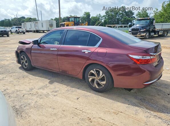 1HGCR2F38GA205345 2016 HONDA ACCORD Burgundy უკანა მარცხენა