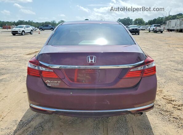 1HGCR2F38GA205345 2016 HONDA ACCORD Burgundy უკანა ხედი
