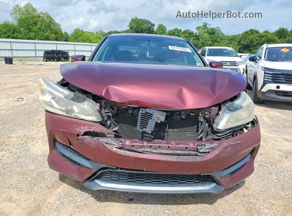 1HGCR2F38GA205345 2016 HONDA ACCORD Burgundy წინა ხედი