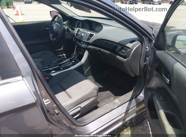 1HGCR2F38GA233436 2016 HONDA ACCORD Gray Вид салону спереду