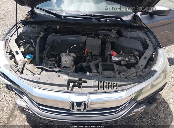 1HGCR2F38GA233436 2016 HONDA ACCORD Gray Вид ззаду
