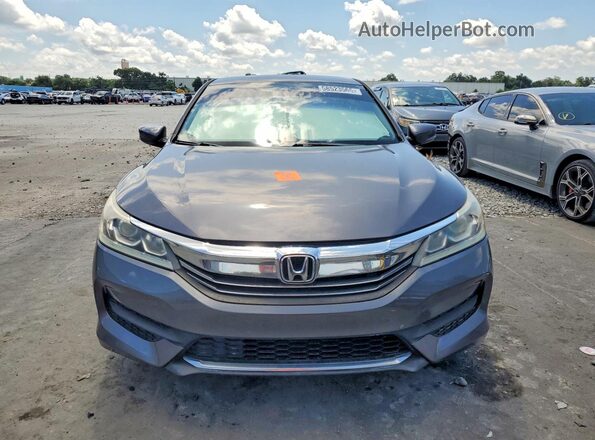 1HGCR2F3XHA257030 2017 HONDA ACCORD Gray Front view
