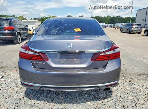 1HGCR2F3XHA257030 2017 HONDA ACCORD Gray Rear view