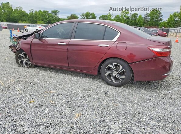 1HGCR2F3XHA287922 2017 HONDA ACCORD Burgundy Հետևի ձախ