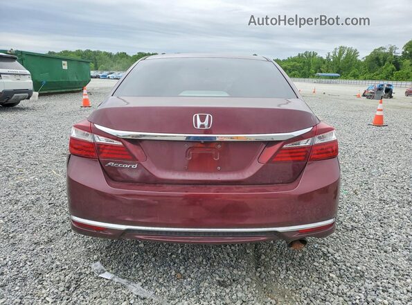 1HGCR2F3XHA287922 2017 HONDA ACCORD Burgundy Հետևի տեսք