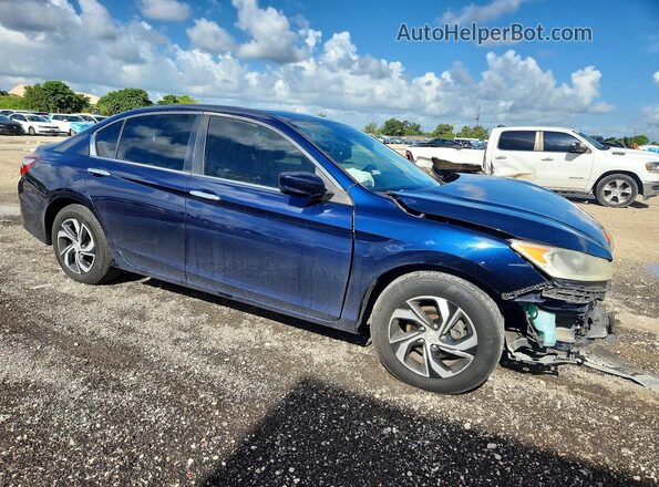 1HGCR2F40HA057976 2017 HONDA ACCORD Blue Front right