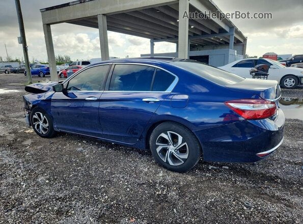 1HGCR2F40HA057976 2017 HONDA ACCORD Blue Rear left