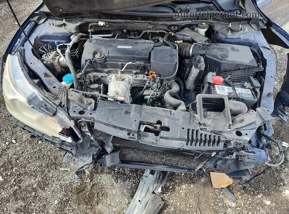 1HGCR2F40HA057976 2017 HONDA ACCORD Blue Rear interior view