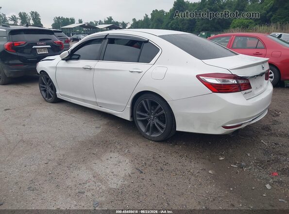 1HGCR2F50GA024662 2016 HONDA ACCORD White Rear left