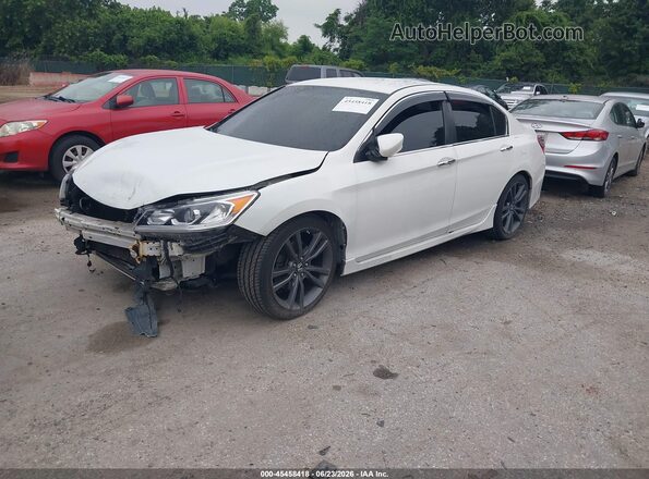 1HGCR2F50GA024662 2016 HONDA ACCORD White Front left