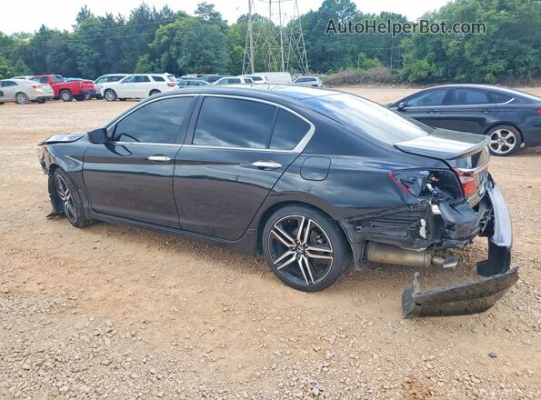 1HGCR2F50GA034429 2016 HONDA ACCORD Black Задня ліва чверть