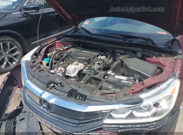 1HGCR2F50GA057256 2016 HONDA ACCORD Red Հետևի տեսք