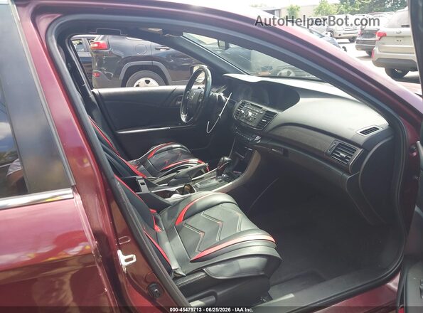 1HGCR2F50GA057256 2016 HONDA ACCORD Red Սալոնի դիմացի տեսք