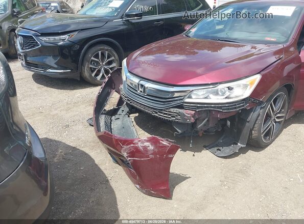 1HGCR2F50GA057256 2016 HONDA ACCORD Red Դիմացի տեսք