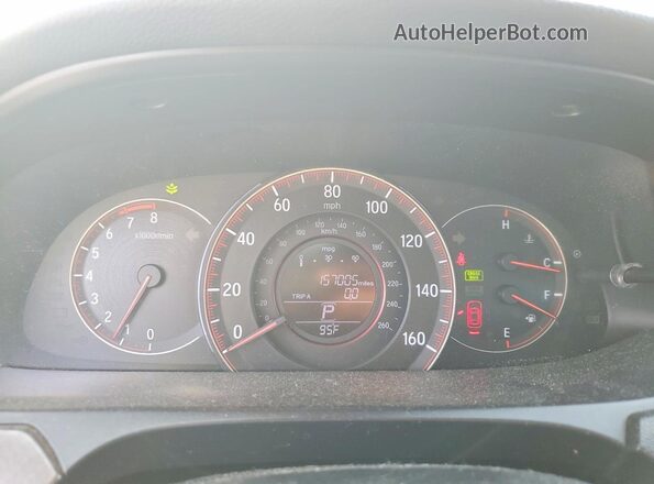 1HGCR2F50GA073683 2016 HONDA ACCORD White Вид щитка приладів