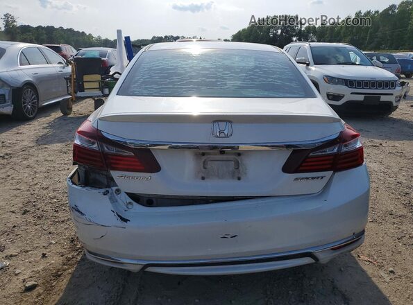 1HGCR2F50GA073683 2016 HONDA ACCORD White Вид ззаду