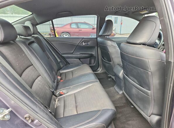 1HGCR2F50GA132781 2016 HONDA ACCORD Gray Вид задніх сидінь