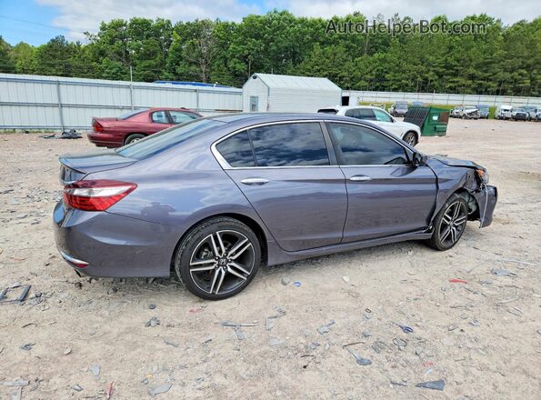 1HGCR2F50GA132781 2016 HONDA ACCORD Gray Задня права чверть