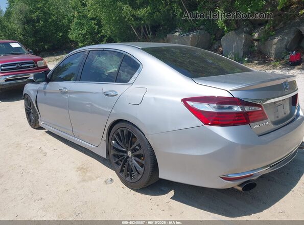 1HGCR2F50GA167630 2016 HONDA ACCORD Серебряный Задняя левая четверть