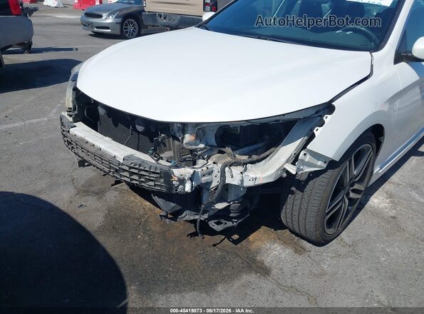1HGCR2F50GA173637 2016 HONDA ACCORD White Front view