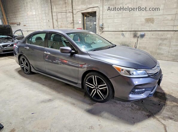 1HGCR2F50GA212582 2016 HONDA ACCORD Gray Front right