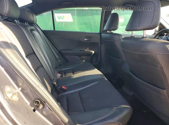1HGCR2F50GA239345 2016 HONDA ACCORD Gray Вид задніх сидінь