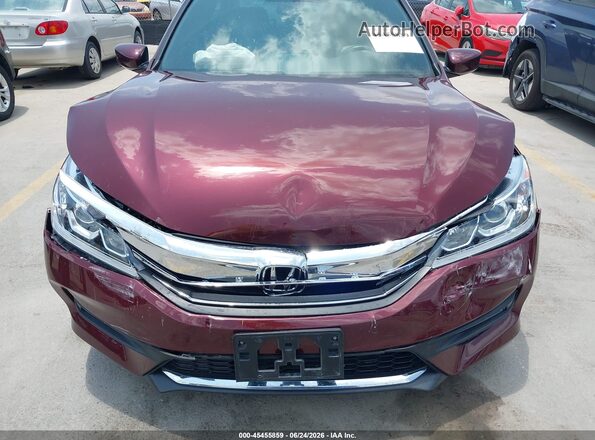 1HGCR2F50HA102052 2017 HONDA ACCORD Burgundy წინა ხედი