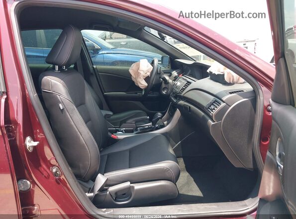 1HGCR2F50HA102052 2017 HONDA ACCORD Burgundy წინა სალონის ხედი
