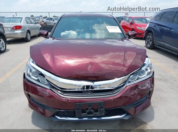 1HGCR2F50HA102052 2017 HONDA ACCORD Burgundy ხელსაწყოთა პანელის ხედი