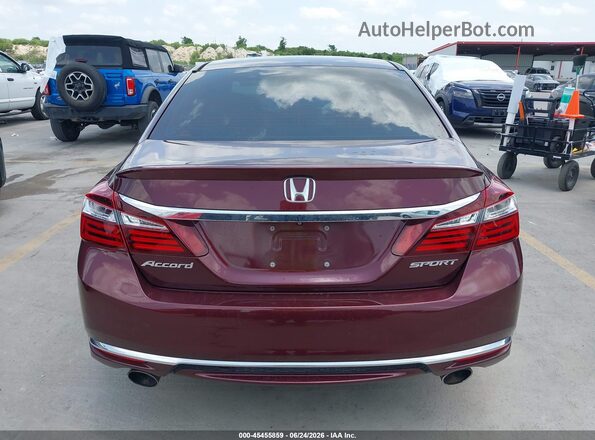 1HGCR2F50HA102052 2017 HONDA ACCORD Burgundy 