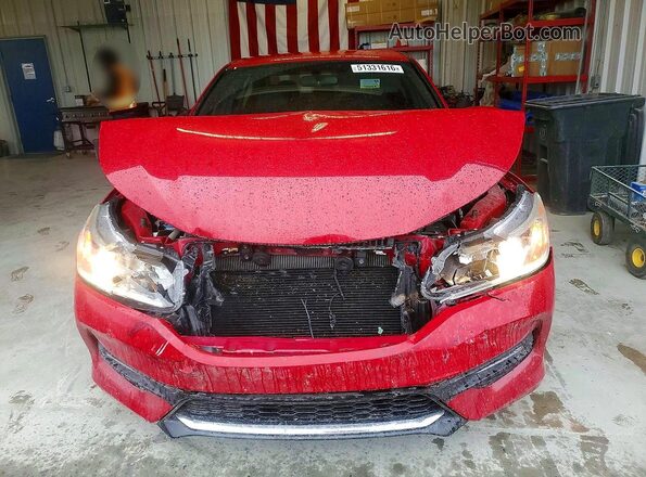 1HGCR2F50HA264103 2017 HONDA ACCORD Red Вид спереду