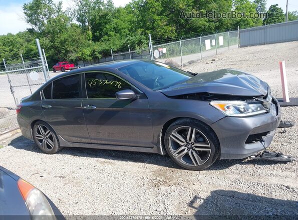 1HGCR2F50HA265977 2017 HONDA ACCORD Gray Rear interior view