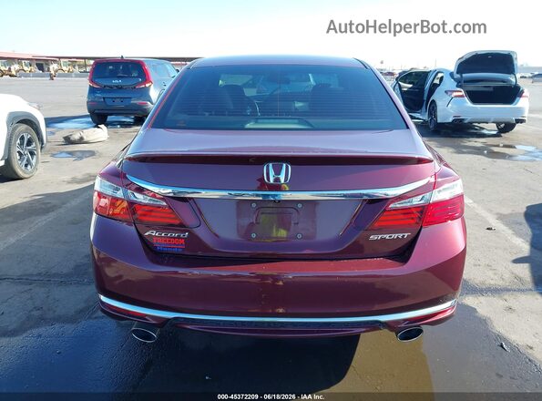 1HGCR2F51HA279984 2017 HONDA ACCORD Red 