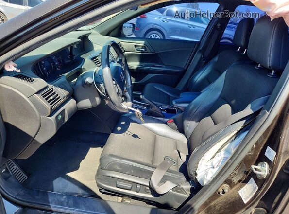 1HGCR2F51HA301627 2017 HONDA ACCORD Charcoal Widok wnętrza z przodu
