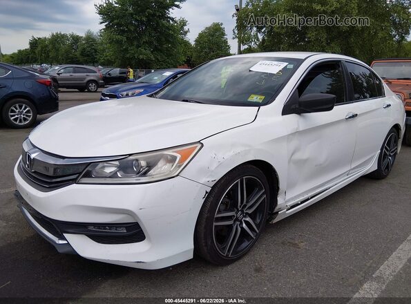1HGCR2F51HA306004 2017 HONDA ACCORD White Vista tres cuartos delantera izquierda