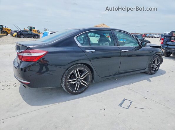 1HGCR2F52GA193064 2016 HONDA ACCORD Черный Задняя правая четверть