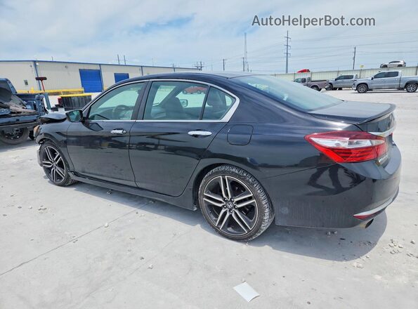 1HGCR2F52GA193064 2016 HONDA ACCORD Черный Задняя левая четверть