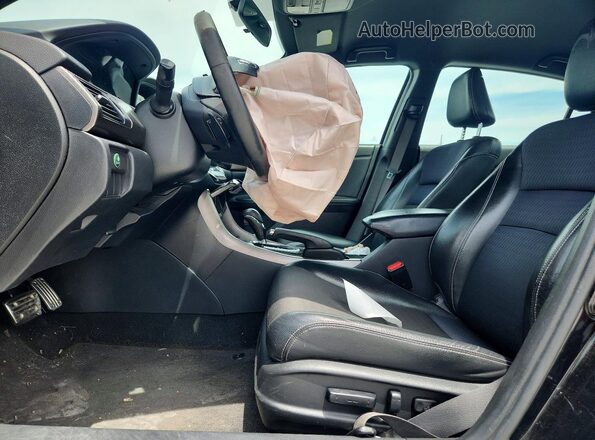 1HGCR2F52GA193064 2016 HONDA ACCORD Черный Вид салона спереди