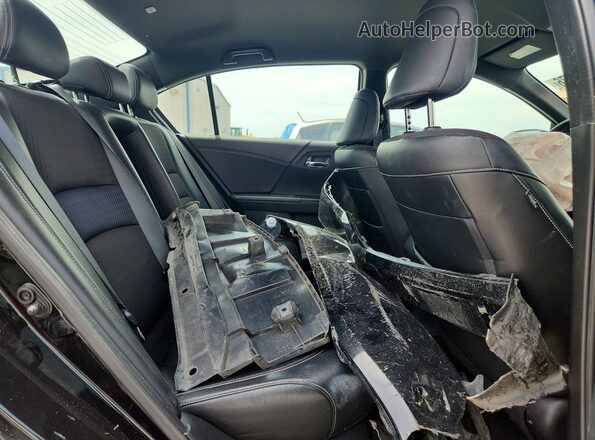 1HGCR2F52GA193064 2016 HONDA ACCORD Черный Вид задних сидений