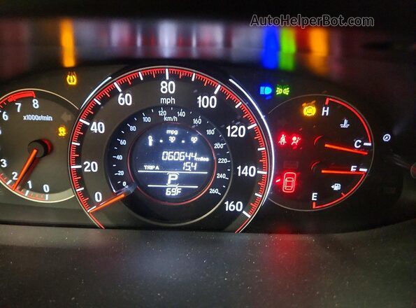 1HGCR2F52HA151205 2017 HONDA ACCORD Blue Instrument cluster view