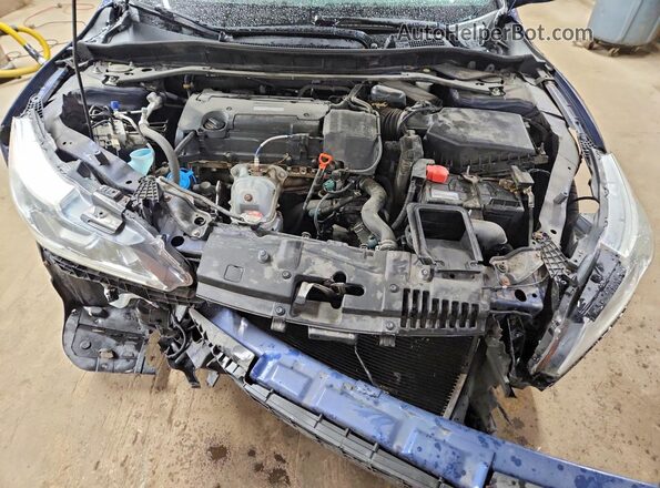 1HGCR2F52HA151205 2017 HONDA ACCORD Blue Rear interior view