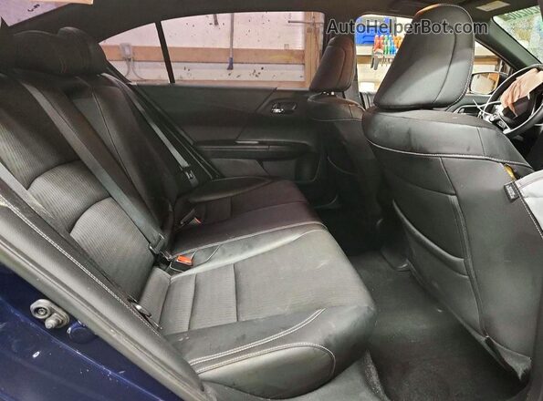 1HGCR2F52HA151205 2017 HONDA ACCORD Blue Rear seats view
