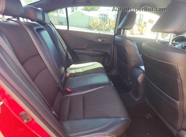 1HGCR2F52HA202086 2017 HONDA ACCORD Red უკანა სავარძლების ხედი
