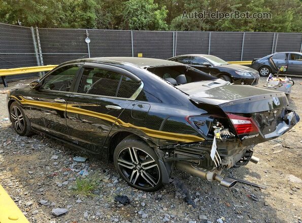 1HGCR2F53GA091319 2016 HONDA ACCORD Black Հետևի ձախ